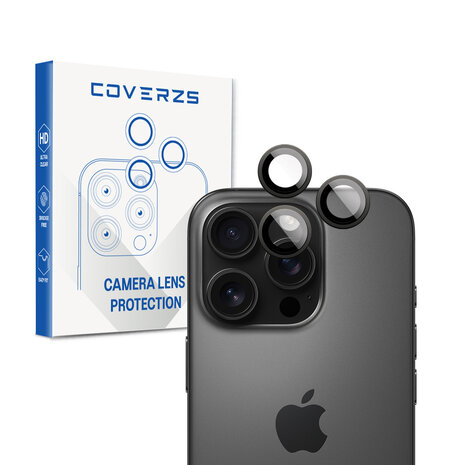 Coverzs Coverzs iPhone 16 Pro & 16 Pro Max Tempered Glass Kameraobjektivschutz