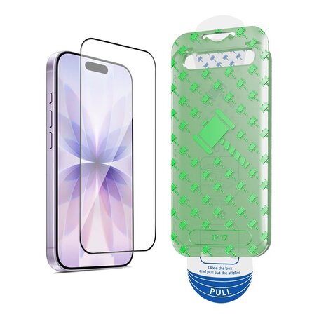 Coverzs Coverzs iPhone 17 Displayschutz aus gehärtetem Glas mit Rahmen (2-Pack)