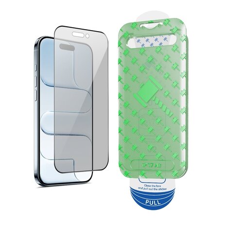 Coverzs Coverzs iPhone 17 Privacy Displayschutz aus gehärtetem Glas mit Rahmen (2-Pack) Coverzs Coverzs iPhone 17 Privacy Displayschutz aus gehärtetem Glas mit Rahmen (2-Pack)