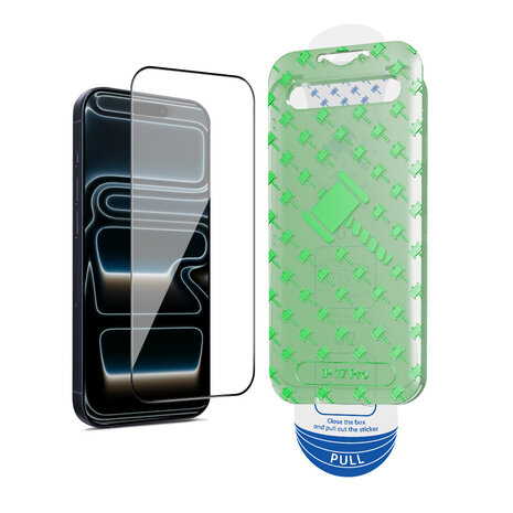 Coverzs Coverzs iPhone 17 Pro Displayschutz aus gehärtetem Glas mit Rahmen (2-Pack) Coverzs Coverzs iPhone 17 Pro Displayschutz aus gehärtetem Glas mit Rahmen (2-Pack)