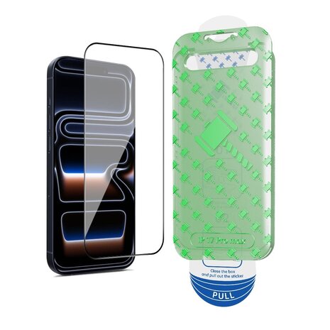 Coverzs Coverzs iPhone 17 Pro Max Displayschutz aus gehärtetem Glas mit Rahmen (2-Pack) Coverzs Coverzs iPhone 17 Pro Max Displayschutz aus gehärtetem Glas mit Rahmen (2-Pack)