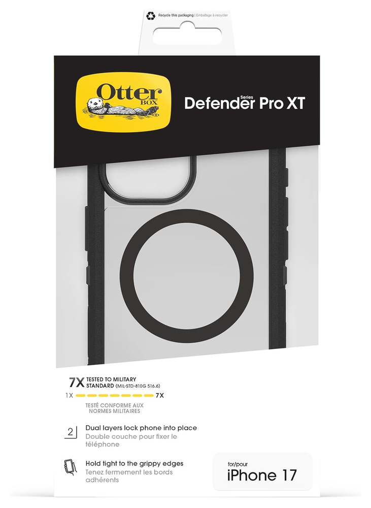 Otterbox OtterBox iPhone 17 Defender Pro XT Hülle (Transparent/Schwarz)