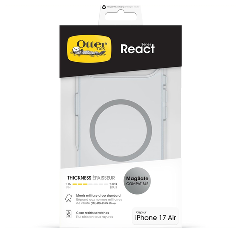 Otterbox OtterBox iPhone Air React MagSafe Hülle (Transparent) Otterbox OtterBox iPhone Air React MagSafe Hülle (Transparent)