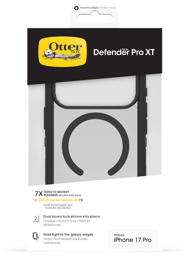 Otterbox OtterBox iPhone 17 Pro Defender Pro XT Hülle (Transparent/Schwarz)