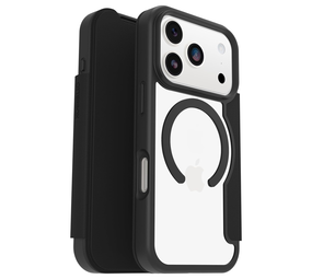 Otterbox OtterBox iPhone 17 Pro React Folio MagSafe bookcase (Transparent/Schwarz)