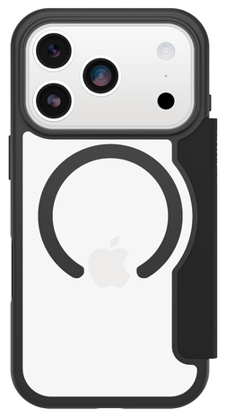 Otterbox OtterBox iPhone 17 Pro React Folio MagSafe bookcase (Transparent/Schwarz)