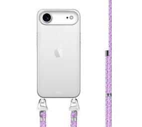 xoxo Wildhearts iPhone 17 Air - Purple Fever Transparenter Hülle mit Kord