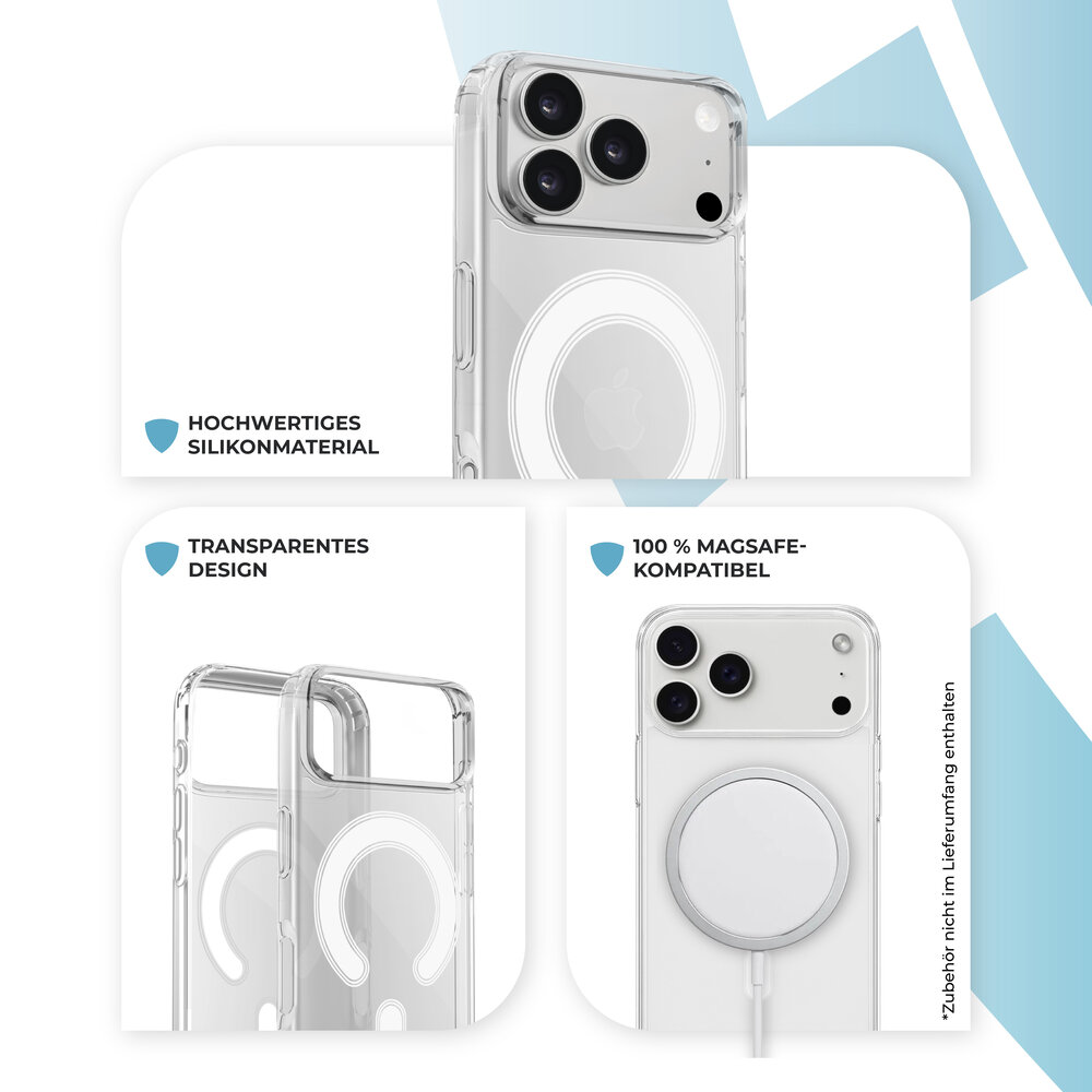 ShieldCase® ShieldCase iPhone 17 Pro Max Transparente MagSafe Hülle