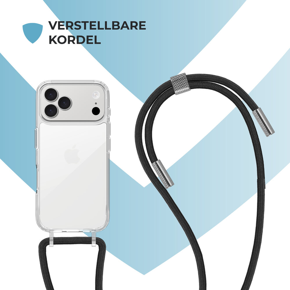 ShieldCase® ShieldCase iPhone 17 Pro Schockhülle mit Kord (Transparent) ShieldCase® ShieldCase iPhone 17 Pro Schockhülle mit Kord (Transparent)