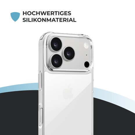 ShieldCase® ShieldCase iPhone 17 Pro Max Schockhülle mit Kord (Transparent) ShieldCase® ShieldCase iPhone 17 Pro Max Schockhülle mit Kord (Transparent)