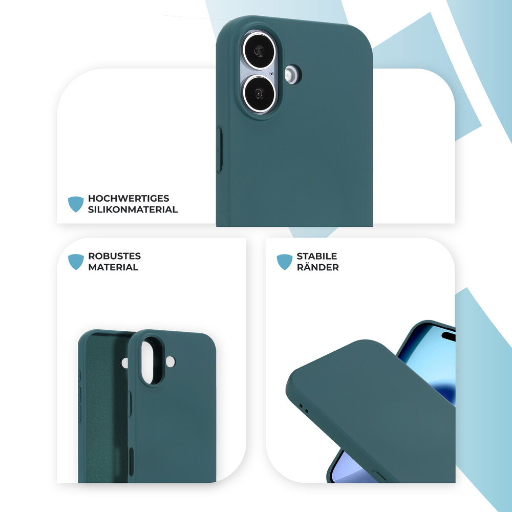 ShieldCase® ShieldCase iPhone 17 Silikonhülle (Dunkelgrün) ShieldCase® ShieldCase iPhone 17 Silikonhülle (Dunkelgrün)