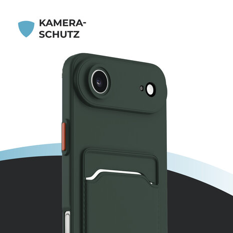 ShieldCase® ShieldCase iPhone Air Back Cover mit Kartenfach (Dunkelgrün) ShieldCase® ShieldCase iPhone Air Back Cover mit Kartenfach (Dunkelgrün)