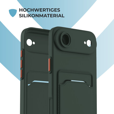 ShieldCase® ShieldCase iPhone Air Back Cover mit Kartenfach (Dunkelgrün) ShieldCase® ShieldCase iPhone Air Back Cover mit Kartenfach (Dunkelgrün)