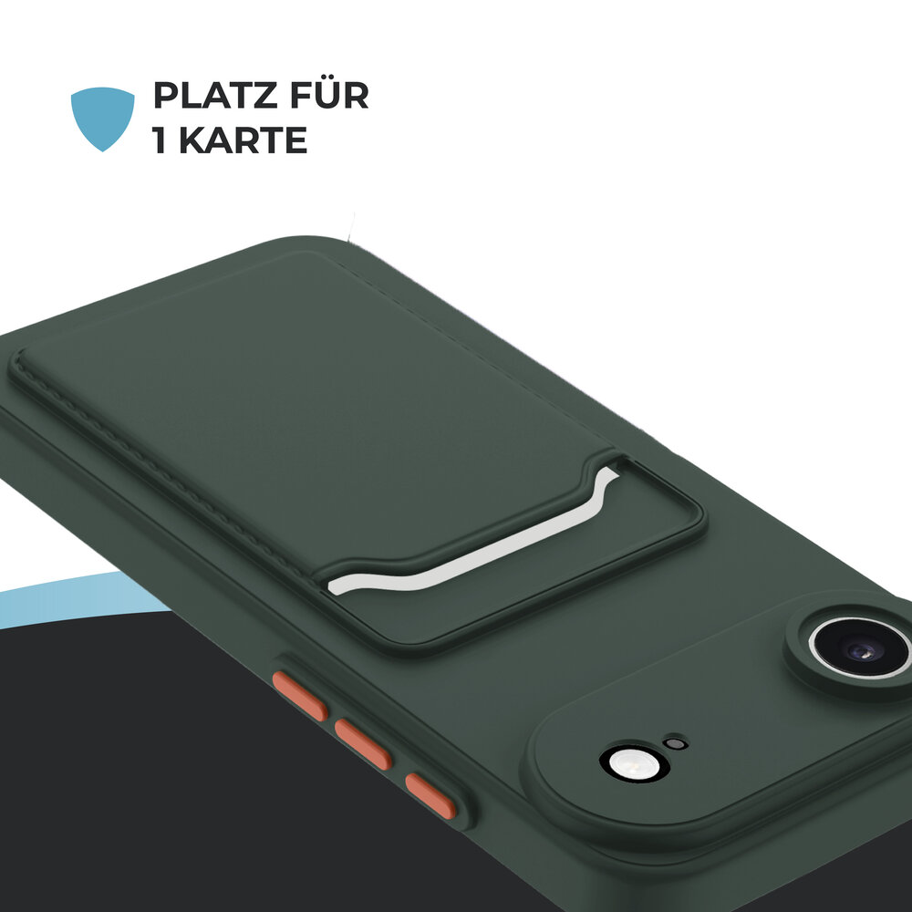 ShieldCase® ShieldCase iPhone Air Back Cover mit Kartenfach (Dunkelgrün) ShieldCase® ShieldCase iPhone Air Back Cover mit Kartenfach (Dunkelgrün)