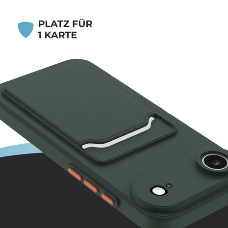 ShieldCase® ShieldCase iPhone Air Back Cover mit Kartenfach (Dunkelgrün) ShieldCase® ShieldCase iPhone Air Back Cover mit Kartenfach (Dunkelgrün)