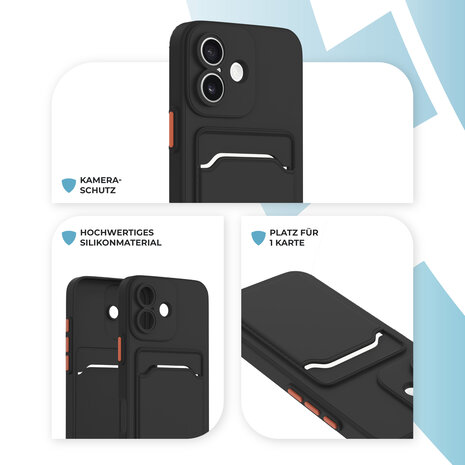 ShieldCase® ShieldCase iPhone 17 Back Cover mit Kartenfach (Schwarz) ShieldCase® ShieldCase iPhone 17 Back Cover mit Kartenfach (Schwarz)
