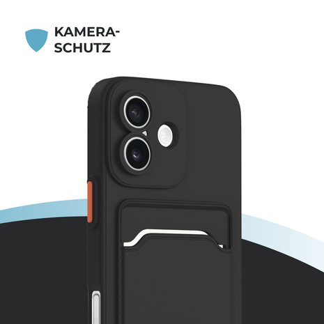 ShieldCase® ShieldCase iPhone 17 Back Cover mit Kartenfach (Schwarz) ShieldCase® ShieldCase iPhone 17 Back Cover mit Kartenfach (Schwarz)