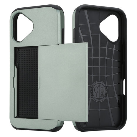 ShieldCase® ShieldCase iPhone 17 Kartenhülle mit Schiebefach (Dunkelgrün) ShieldCase® ShieldCase iPhone 17 Kartenhülle mit Schiebefach (Dunkelgrün)