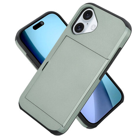 ShieldCase® ShieldCase iPhone 17 Kartenhülle mit Schiebefach (Dunkelgrün) ShieldCase® ShieldCase iPhone 17 Kartenhülle mit Schiebefach (Dunkelgrün)