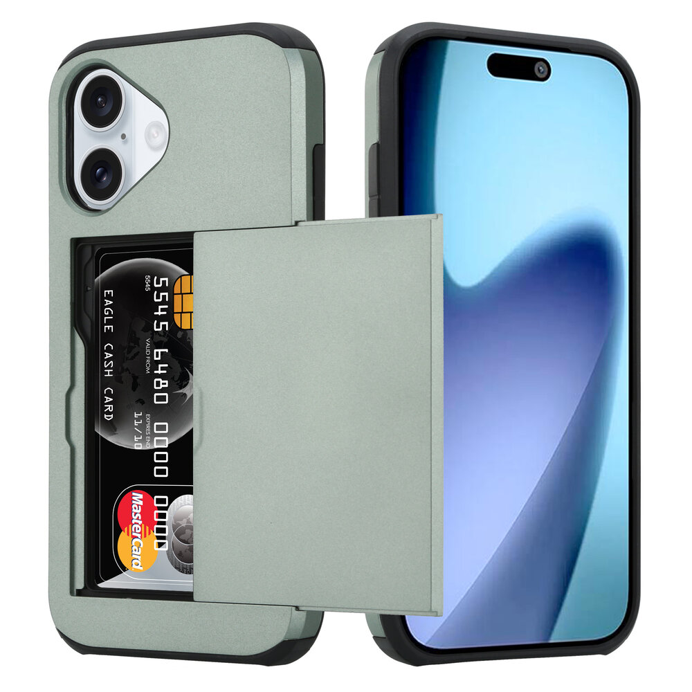 ShieldCase® ShieldCase iPhone 17 Kartenhülle mit Schiebefach (Dunkelgrün) ShieldCase® ShieldCase iPhone 17 Kartenhülle mit Schiebefach (Dunkelgrün)