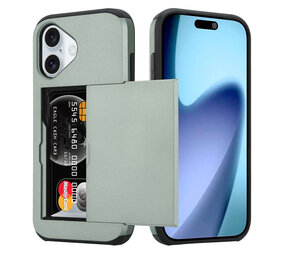 ShieldCase® iPhone 17 Kartenhülle mit Schiebefach (Dunkelgrün)