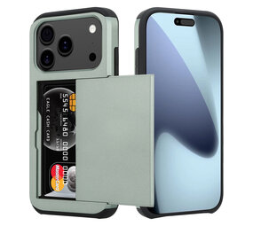 ShieldCase® iPhone 17 Pro Kartenhülle mit Schiebefach (Dunkelgrün)