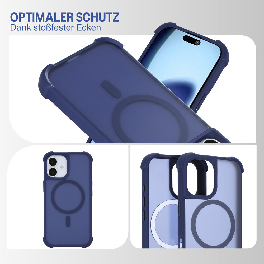 Coverzs Coverzs iPhone 17 Matte Shockhülle mit MagSafe (Dunkelblau) Coverzs Coverzs iPhone 17 Matte Shockhülle mit MagSafe (Dunkelblau)