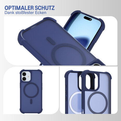 Coverzs Coverzs iPhone 17 Matte Shockhülle mit MagSafe (Dunkelblau) Coverzs Coverzs iPhone 17 Matte Shockhülle mit MagSafe (Dunkelblau)