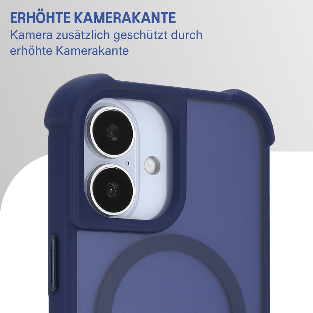 Coverzs Coverzs iPhone 17 Matte Shockhülle mit MagSafe (Dunkelblau) Coverzs Coverzs iPhone 17 Matte Shockhülle mit MagSafe (Dunkelblau)