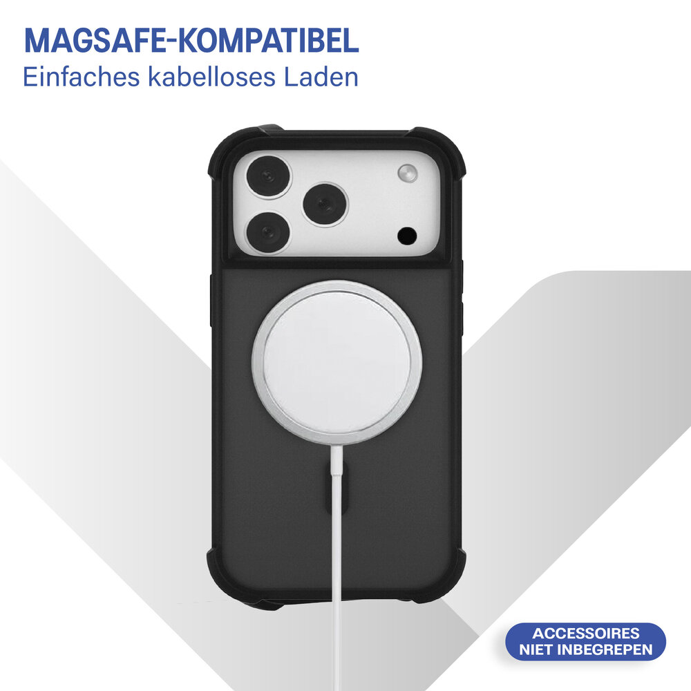 Coverzs Coverzs iPhone 17 Pro mattes Shock-Hülle (Schwarz) Coverzs Coverzs iPhone 17 Pro mattes Shock-Hülle (Schwarz)