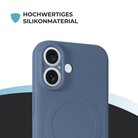 ShieldCase® ShieldCase iPhone 17 Silikon MagSafe Back Cover (Grau) ShieldCase® ShieldCase iPhone 17 Silikon MagSafe Back Cover (Grau)