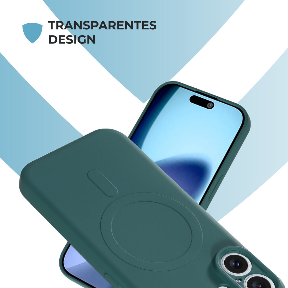 ShieldCase® ShieldCase iPhone 17 Silikon MagSafe Back Cover (Dunkelgrün) ShieldCase® ShieldCase iPhone 17 Silikon MagSafe Back Cover (Dunkelgrün)