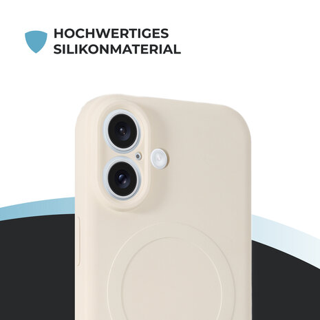ShieldCase® ShieldCase iPhone 17 Silikon MagSafe Back Cover (Beige) ShieldCase® ShieldCase iPhone 17 Silikon MagSafe Back Cover (Beige)