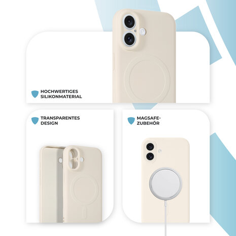 ShieldCase® ShieldCase iPhone 17 Silikon MagSafe Back Cover (Beige) ShieldCase® ShieldCase iPhone 17 Silikon MagSafe Back Cover (Beige)