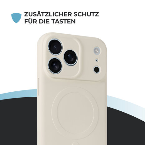 ShieldCase® ShieldCase iPhone 17 Pro Max Silikon MagSafe Back Cover (Beige) ShieldCase® ShieldCase iPhone 17 Pro Max Silikon MagSafe Back Cover (Beige)