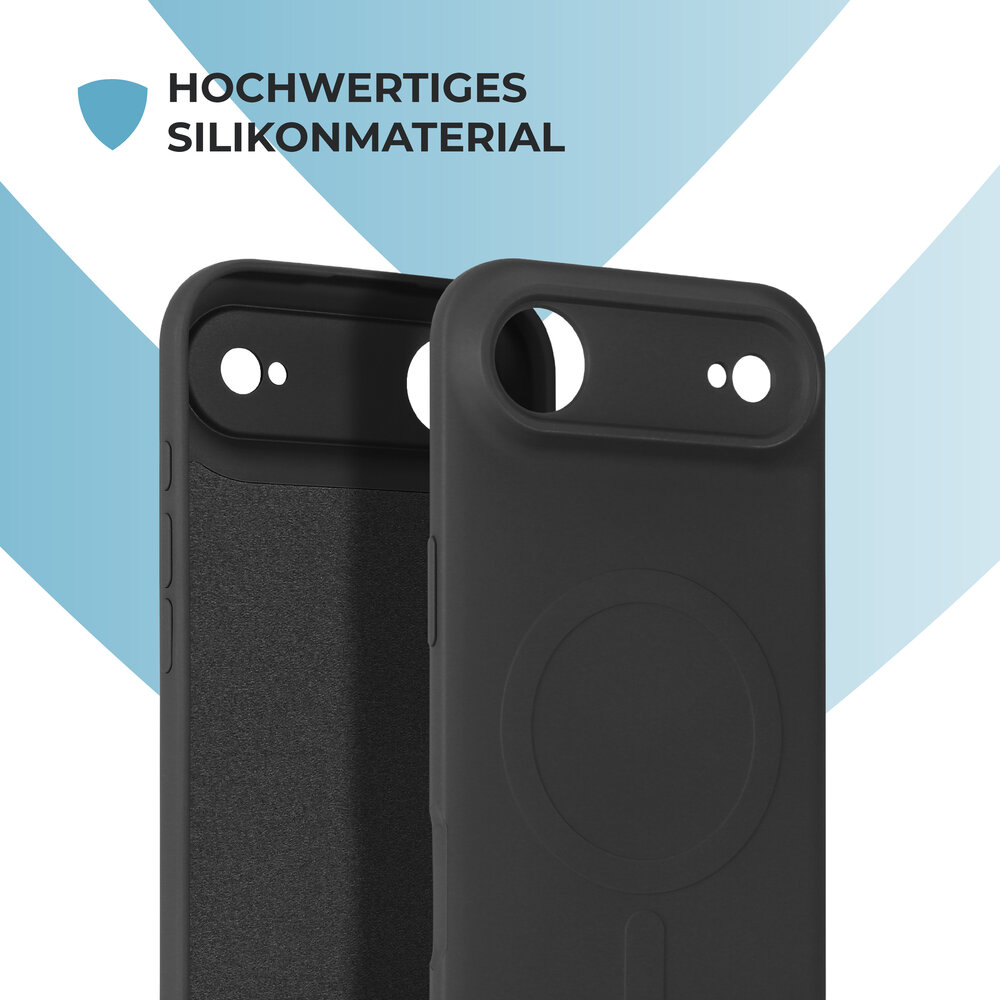 ShieldCase® ShieldCase iPhone Air Silikon MagSafe Back Cover (Schwarz) ShieldCase® ShieldCase iPhone Air Silikon MagSafe Back Cover (Schwarz)