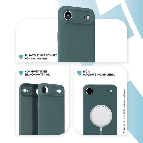 ShieldCase® ShieldCase iPhone Air Silikon MagSafe Back Cover (Dunkelgrün) ShieldCase® ShieldCase iPhone Air Silikon MagSafe Back Cover (Dunkelgrün)