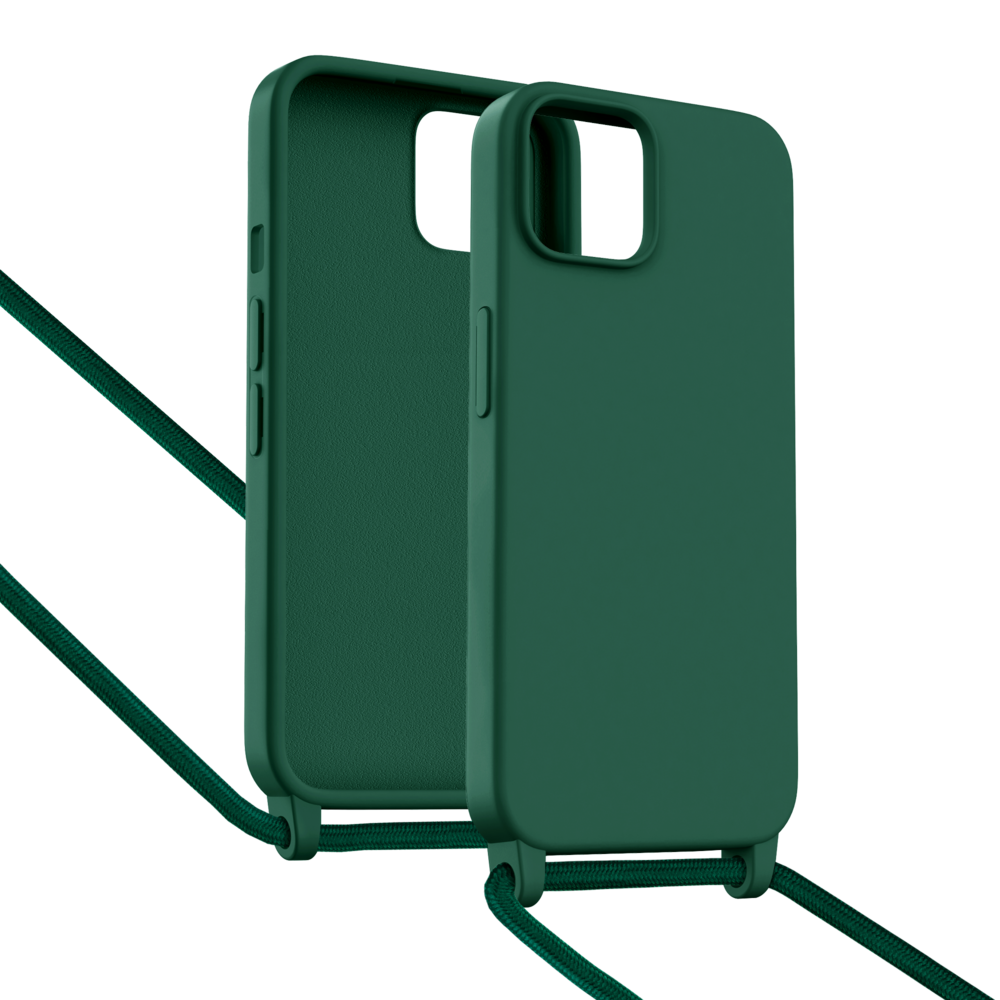 ShieldCase® ShieldCase iPhone 14 Hülle mit Band (Dunkelgrün) ShieldCase® ShieldCase iPhone 14 Hülle mit Band (Dunkelgrün)