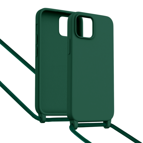 ShieldCase® ShieldCase iPhone 15 Hülle mit Band (Dunkelgrün) ShieldCase® ShieldCase iPhone 15 Hülle mit Band (Dunkelgrün)