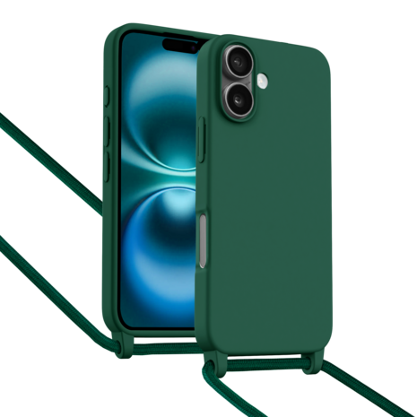 ShieldCase® ShieldCase iPhone 16 Hülle mit Band (Dunkelgrün) ShieldCase® ShieldCase iPhone 16 Hülle mit Band (Dunkelgrün)