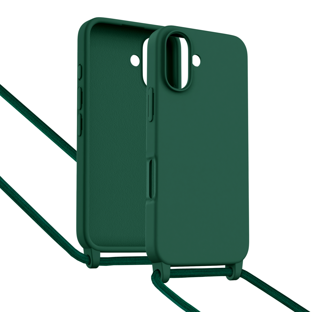 ShieldCase® ShieldCase iPhone 16 Hülle mit Band (Dunkelgrün) ShieldCase® ShieldCase iPhone 16 Hülle mit Band (Dunkelgrün)