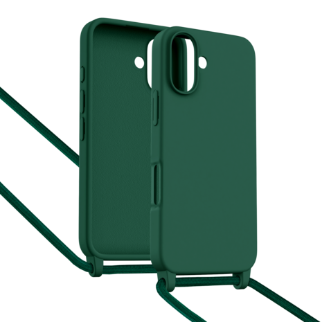 ShieldCase® ShieldCase iPhone 16 Hülle mit Band (Dunkelgrün) ShieldCase® ShieldCase iPhone 16 Hülle mit Band (Dunkelgrün)