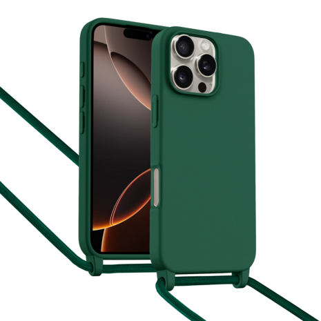 ShieldCase® ShieldCase iPhone 16 Pro Max Hülle mit Band (Dunkelgrün)