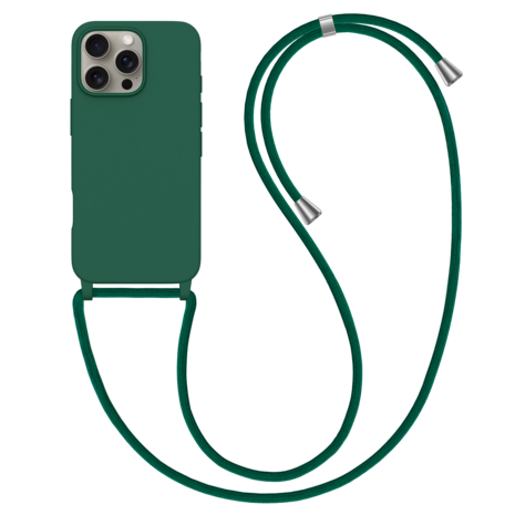 ShieldCase® ShieldCase iPhone 16 Pro Max Hülle mit Band (Dunkelgrün)