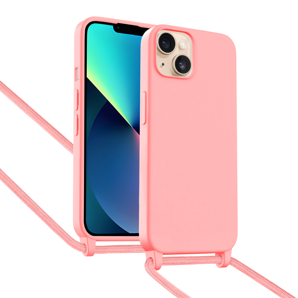 ShieldCase® ShieldCase iPhone 13 Hülle mit Band (Rosa) ShieldCase® ShieldCase iPhone 13 Hülle mit Band (Rosa)