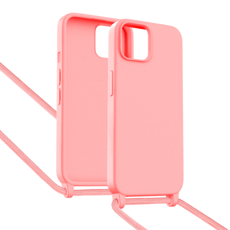 ShieldCase® ShieldCase iPhone 14 Hülle mit Band (Rosa) ShieldCase® ShieldCase iPhone 14 Hülle mit Band (Rosa)