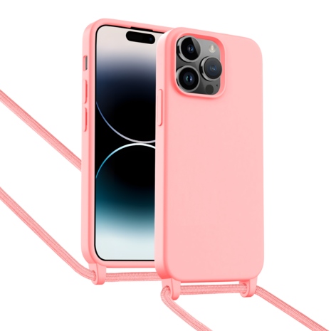 ShieldCase® ShieldCase iPhone 14 Pro Max Hülle mit Band (Rosa)