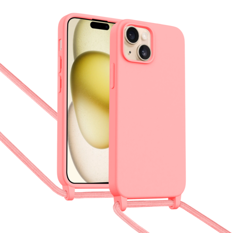 ShieldCase® ShieldCase iPhone 15 Hülle mit Band (Rosa) ShieldCase® ShieldCase iPhone 15 Hülle mit Band (Rosa)