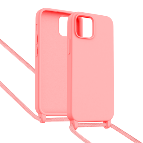 ShieldCase® ShieldCase iPhone 15 Hülle mit Band (Rosa) ShieldCase® ShieldCase iPhone 15 Hülle mit Band (Rosa)