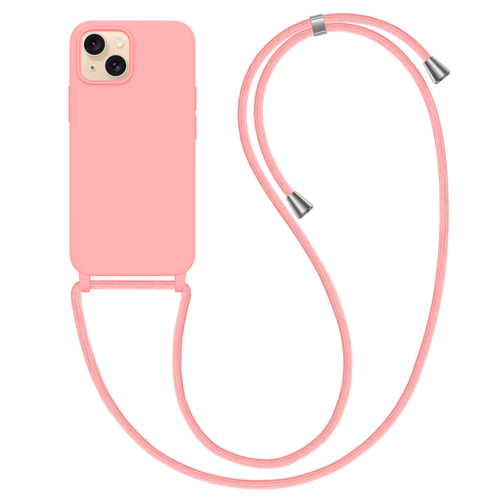 ShieldCase® ShieldCase iPhone 15 Hülle mit Band (Rosa) ShieldCase® ShieldCase iPhone 15 Hülle mit Band (Rosa)